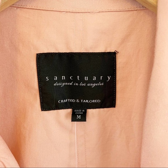 NWT Sanctuary Moto Vest Blush Pink M - Picture 4 of 6